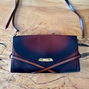 Burberry Sprayed Bridle Leather Katherine Clutch